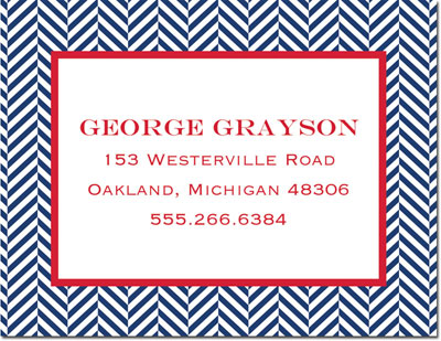 Create-Your-Own Calling Cards by Boatman Geller (Herringbone) Create-Your-Own Calling Cards by Boatman Geller (Herringbone)
