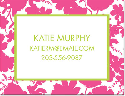 Create-Your-Own Calling Cards by Boatman Geller (Eliza Floral) Create-Your-Own Calling Cards by Boatman Geller (Eliza Floral)