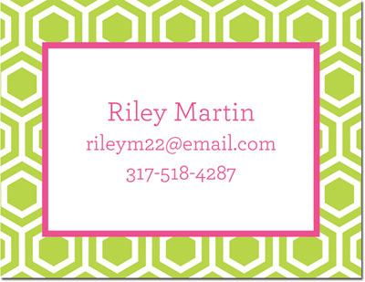 Boatman Geller - Create-Your-Own Calling Cards (Hexagon) Boatman Geller - Create-Your-Own Calling Cards (Hexagon)