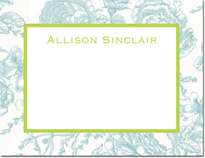 Create-Your-Own Calling Cards by Boatman Geller (Floral Toile) Create-Your-Own Calling Cards by Boatman Geller (Floral Toile)