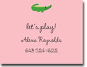 Calling Cards by Boatman Geller - Alligator Pink Calling Card