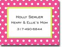 Calling Cards by Boatman Geller - Dot Dark Pink Calling Card