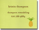 Calling Cards by Boatman Geller - Pineapple Calling Card