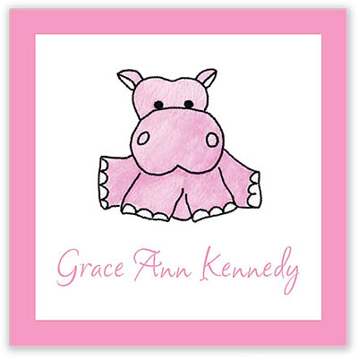 Gift Enclosure Cards by Kelly Hughes Designs (Pink Hippo)