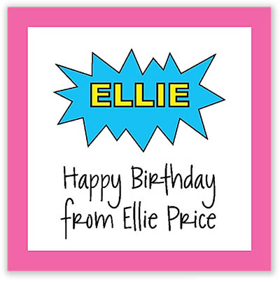 Gift Enclosure Cards by Kelly Hughes Designs (Pink Superhero)