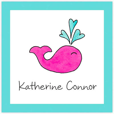 Gift Enclosure Cards by Kelly Hughes Designs (Preppy Whale)