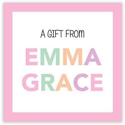 Gift Enclosure Cards by Kelly Hughes Designs (Block Letters in Pink) Gift Enclosure Cards by Kelly Hughes Designs (Block Letters in Pink)