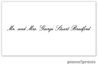 PicMe Prints - Calling Cards - White (Flat) PicMe Prints - Calling Cards - White (Flat)