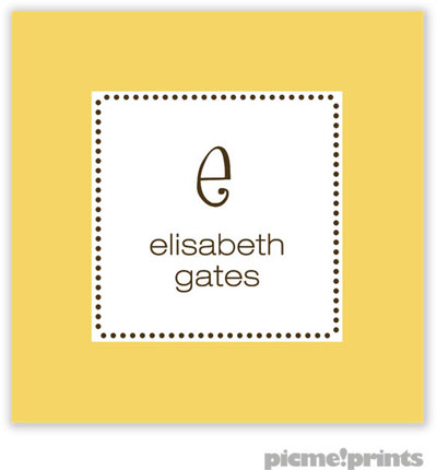 PicMe Prints - Calling Cards - Tiny Beads Wheat (Flat) PicMe Prints - Calling Cards - Tiny Beads Wheat (Flat)