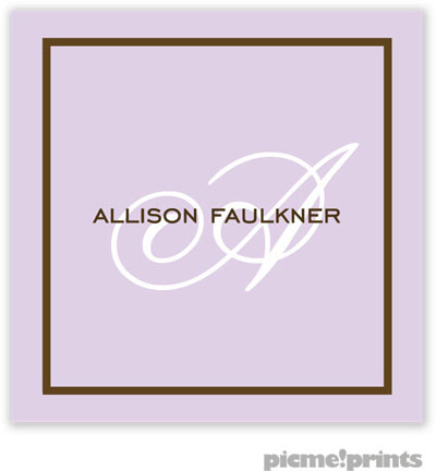 PicMe Prints - Calling Cards - Fine Lines Lavender (Flat) PicMe Prints - Calling Cards - Fine Lines Lavender (Flat)