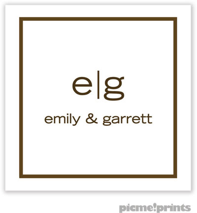 PicMe Prints - Calling Cards - Fine Lines White (Flat)