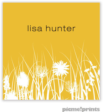 PicMe Prints - Calling Cards - Meadow Mustard (Flat)