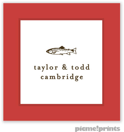 PicMe Prints - Calling Cards - Seaglass Paprika (Folded) PicMe Prints - Calling Cards - Seaglass Paprika (Folded)
