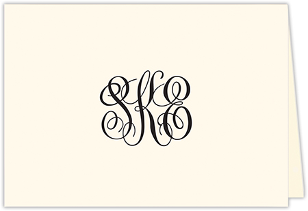 PicMe Prints - Gift Enclosure Cards - Ivory Monogram (Folded) PicMe Prints - Gift Enclosure Cards - Ivory Monogram (Folded)
