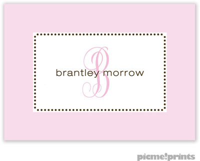 PicMe Prints - Calling Cards - Tiny Beads Baby Pink (Flat)