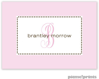 PicMe Prints - Calling Cards - Tiny Beads Baby Pink (Folded) PicMe Prints - Calling Cards - Tiny Beads Baby Pink (Folded)