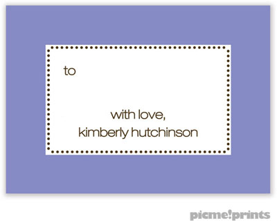 PicMe Prints - Calling Cards - Tiny Beads Periwinkle (Folded) PicMe Prints - Calling Cards - Tiny Beads Periwinkle (Folded)