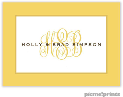 PicMe Prints - Calling Cards - Seaglass Wheat (Flat)