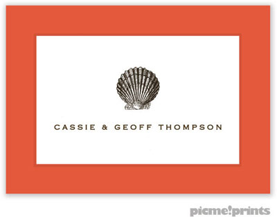 PicMe Prints - Calling Cards - Seaglass Coral (Flat) PicMe Prints - Calling Cards - Seaglass Coral (Flat)