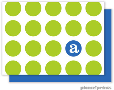 PicMe Prints - Calling Cards - On The Spot Chartreuse/Ocean (Flat) PicMe Prints - Calling Cards - On The Spot Chartreuse/Ocean (Flat)