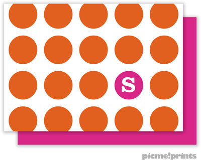 PicMe Prints - Calling Cards - On The Spot Tangerine/Hot Pink (Flat) PicMe Prints - Calling Cards - On The Spot Tangerine/Hot Pink (Flat)
