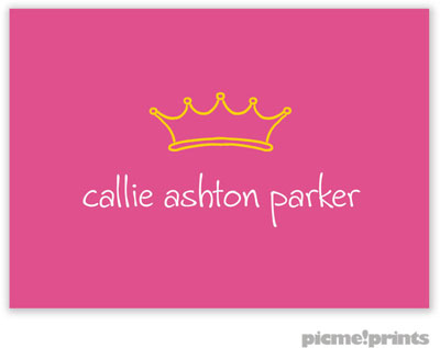 PicMe Prints - Calling Cards - Solid Bubblegum/Sunshine (Folded) PicMe Prints - Calling Cards - Solid Bubblegum/Sunshine (Folded)