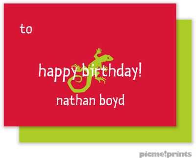 PicMe Prints - Calling Cards - Solid Cherry/Chartreuse (Flat) PicMe Prints - Calling Cards - Solid Cherry/Chartreuse (Flat)