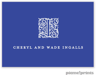 PicMe Prints - Calling Cards - Solid Cobalt/Cobalt (Flat) PicMe Prints - Calling Cards - Solid Cobalt/Cobalt (Flat)