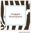 PicMe Prints - Calling Cards - Contemporary Zebra Powder (Flat)