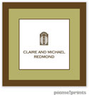 PicMe Prints - Calling Cards - Chocolate Border Moss (Flat)