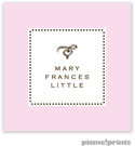 PicMe Prints - Calling Cards - Tiny Beads Baby Pink (Flat)