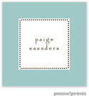 PicMe Prints - Calling Cards - Tiny Beads Robin's Egg (Folded)