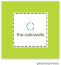 PicMe Prints - Calling Cards - Tiny Beads Chartreuse (Folded)