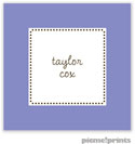 PicMe Prints - Calling Cards - Tiny Beads Periwinkle (Folded)