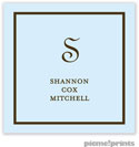 PicMe Prints - Calling Cards - Fine Lines Baby Blue (Flat)