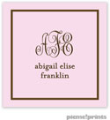 PicMe Prints - Calling Cards - Fine Lines Baby Pink (Flat)