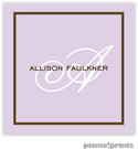 PicMe Prints - Calling Cards - Fine Lines Lavender (Flat)