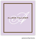 PicMe Prints - Calling Cards - Fine Lines Lavender (Folded)