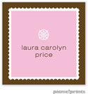 PicMe Prints - Calling Cards - Scalloped Border Pink (Folded)