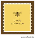PicMe Prints - Calling Cards - Scalloped Border Wheat (Flat)