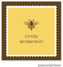 PicMe Prints - Calling Cards - Scalloped Border Wheat (Folded)