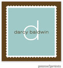 PicMe Prints - Calling Cards - Scalloped Border Robin's Egg (Flat)