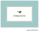 PicMe Prints - Calling Cards - Tiny Beads Robin's Egg (Folded)