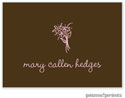 PicMe Prints - Calling Cards - Solid Chocolate/Pink (Folded)