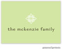 PicMe Prints - Calling Cards - Solid Spring Green/Spring Green (Folded)