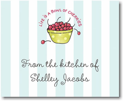 Stacy Claire Boyd Calling Cards - Tiny Bowl of Cherries