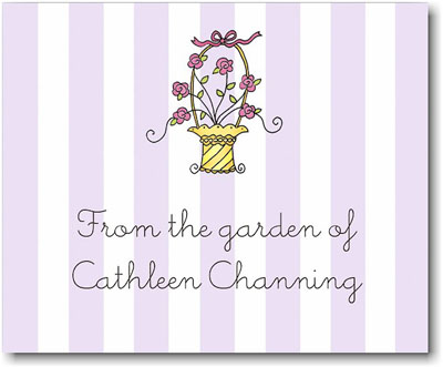 SCB CC 10 - Calling Cards by Stacy Claire Boyd - French Flower Basket SCB CC 10 - Calling Cards by Stacy Claire Boyd - French Flower Basket