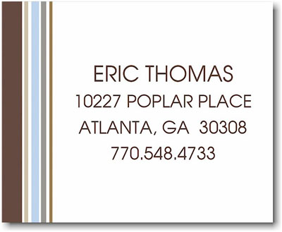 SCB CC 10 - Calling Cards by Stacy Claire Boyd - Preppy Stripes - Blue SCB CC 10 - Calling Cards by Stacy Claire Boyd - Preppy Stripes - Blue
