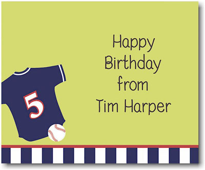 SCB CC 10 - Calling Cards by Stacy Claire Boyd - Baseball Jersey SCB CC 10 - Calling Cards by Stacy Claire Boyd - Baseball Jersey