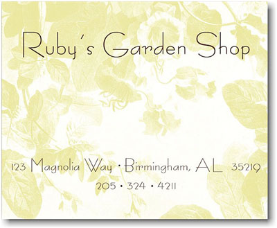 SCB CC 10 - Calling Cards by Stacy Claire Boyd - Citron Floral SCB CC 10 - Calling Cards by Stacy Claire Boyd - Citron Floral